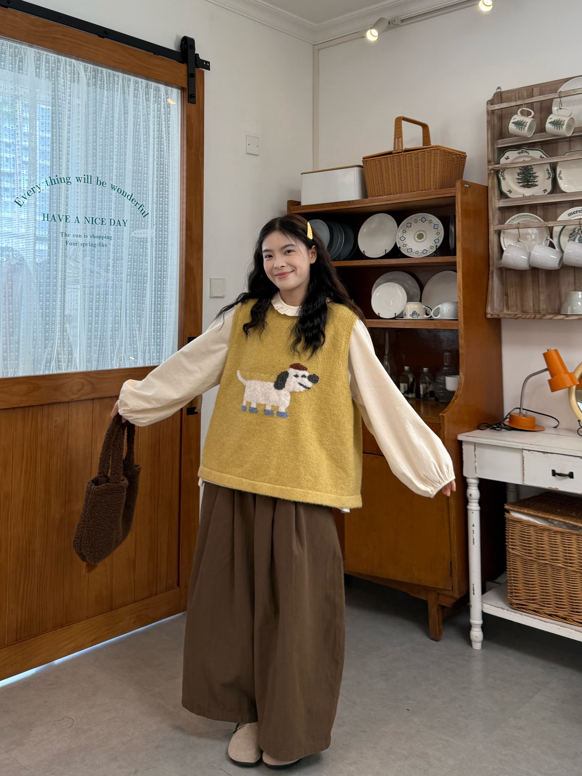 실사 선물 물품 베스트 셔츠 허리밴드 바지 상세 이미지 4