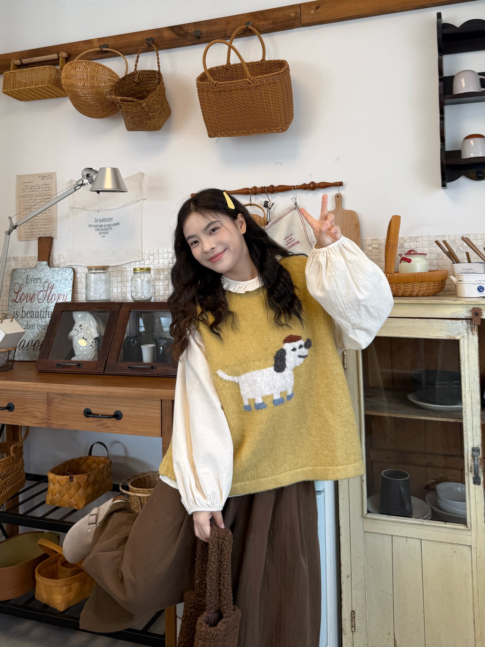 실사 선물 물품 베스트 셔츠 허리밴드 바지 상세 이미지 6
