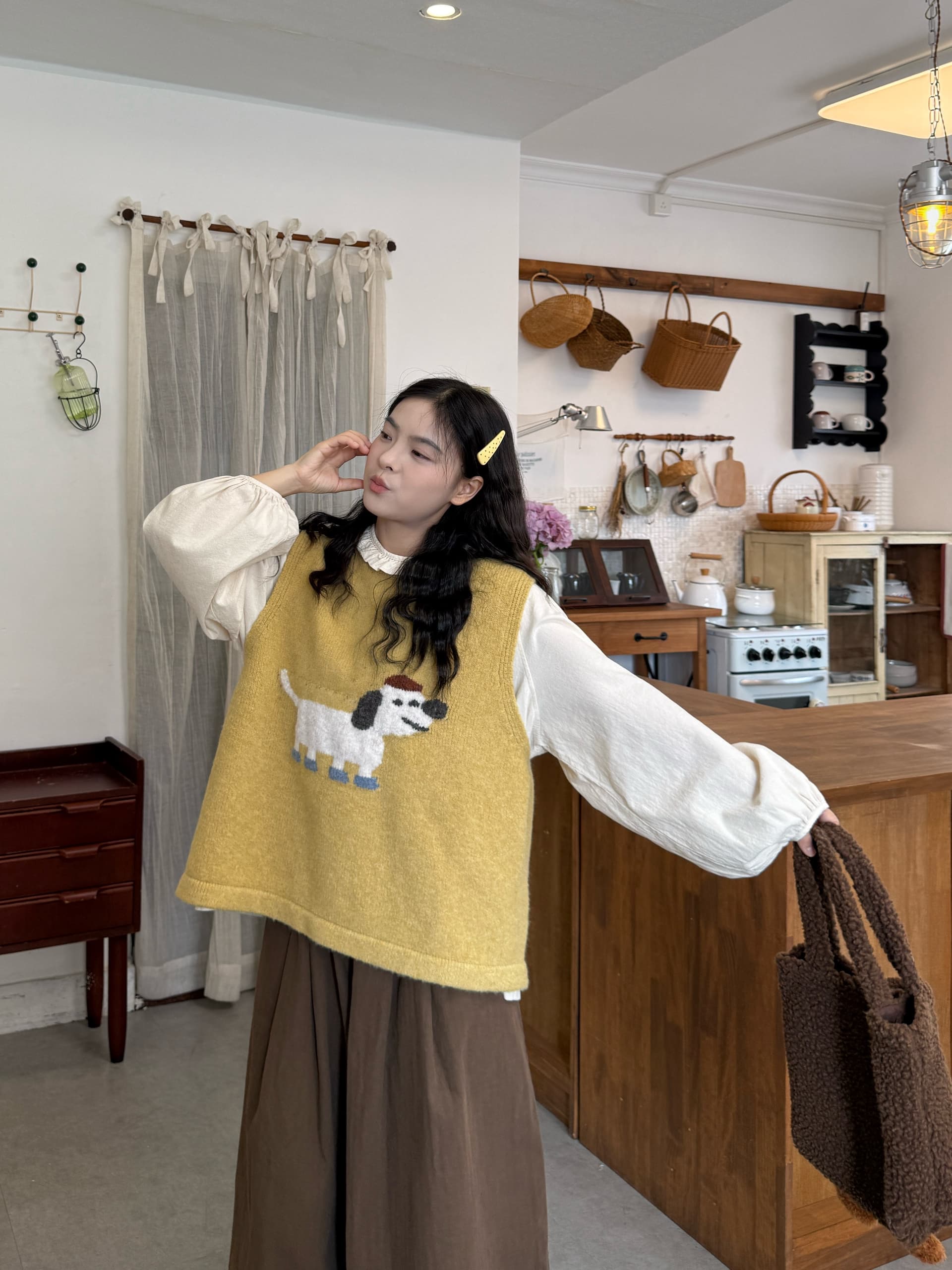 실사 선물 물품 베스트 셔츠 허리밴드 바지 상세 이미지 9