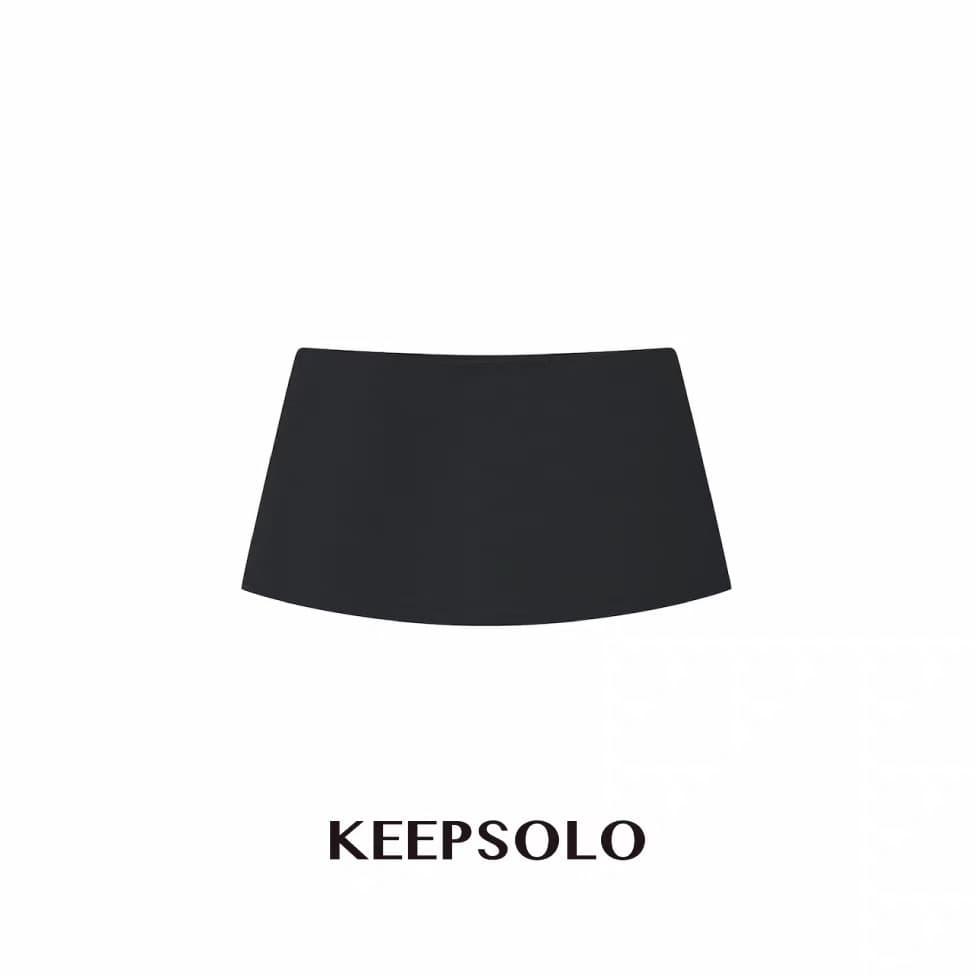 keepsolo 클래식 다용도 안개 얼굴 아세트산 공단 센스 mini 치마바지 상세 이미지 3