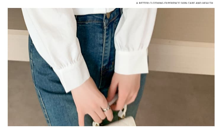2026 봄 새로운 출퇴근 바람 미니멀리즘 긴팔 셔츠 pllo 칼라 품격 다용도 맨위 상세 이미지 11