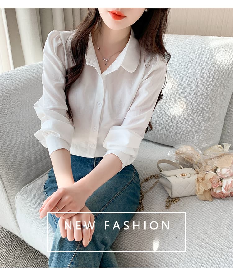 2026 봄 새로운 출퇴근 바람 미니멀리즘 긴팔 셔츠 pllo 칼라 품격 다용도 맨위 상세 이미지 16