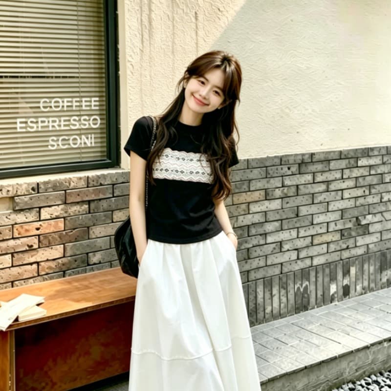 여성 드레스 2026 새로운 여름 그레이트 과소 평가 요리 한 작은 대중 아니요 명중 섹션 관대 한 점잖은 착용 가져 가라. 전체 집합 이미지 5