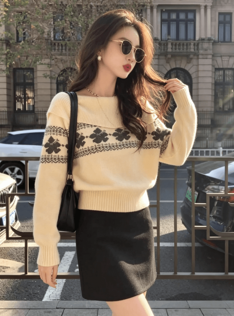 2026 새로운 외국 가스 Chic 고유 한 작은 맨위 고급 센스 치마 미니 스커트 가을 겨울 상세 이미지 6
