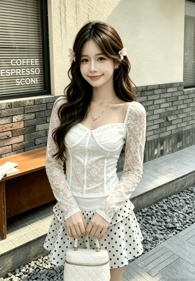 핫걸 몸매 가꾸기 슬림해 보이는 레이스 생선뼈 맨위 몸매 가꾸기 타이트 스커트 반신 스커트 쇼트 스타일 상세 이미지 5
