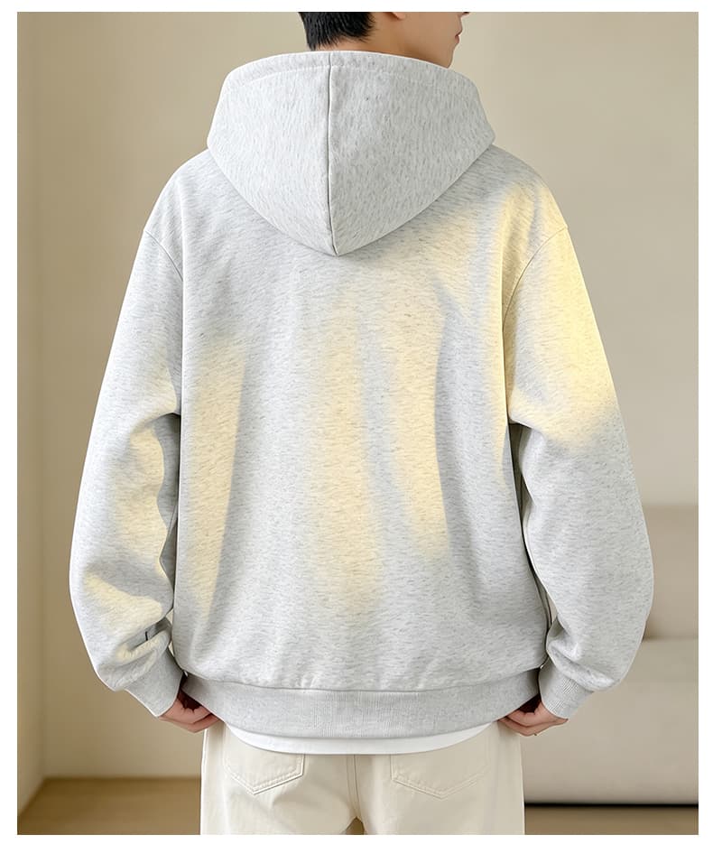 가을 겨울철 새로운 남성 후드티 후아 면 두 바 오픈 가디건 후드티 남자 배색 후드 재킷 남자 재킷 남자 상세 이미지 33