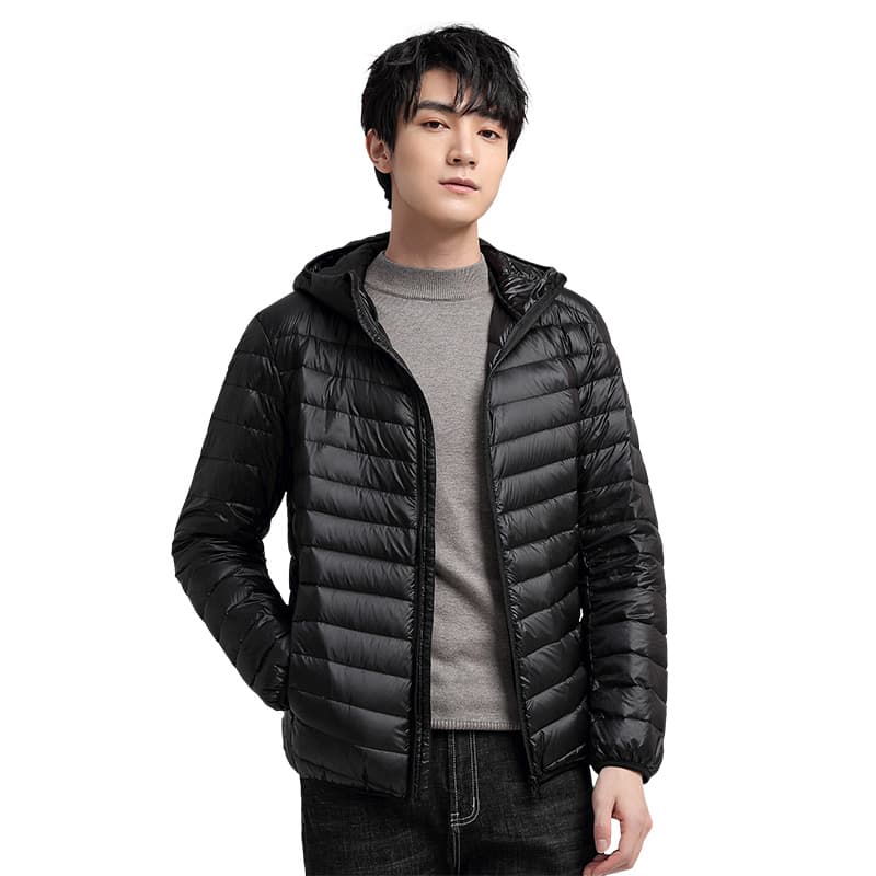 2026 새로운 겨울 경량 후드 국가 표준 실행 금액 데이터 섹션 패션 캐주얼 다용도 후드 다운 재킷 이미지 5