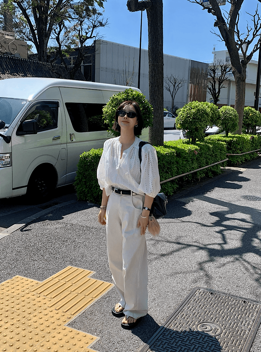 있음 밖으로 한국 스타일 패션 품격 다용도 실 빈 셔츠 여성 상세 이미지 3