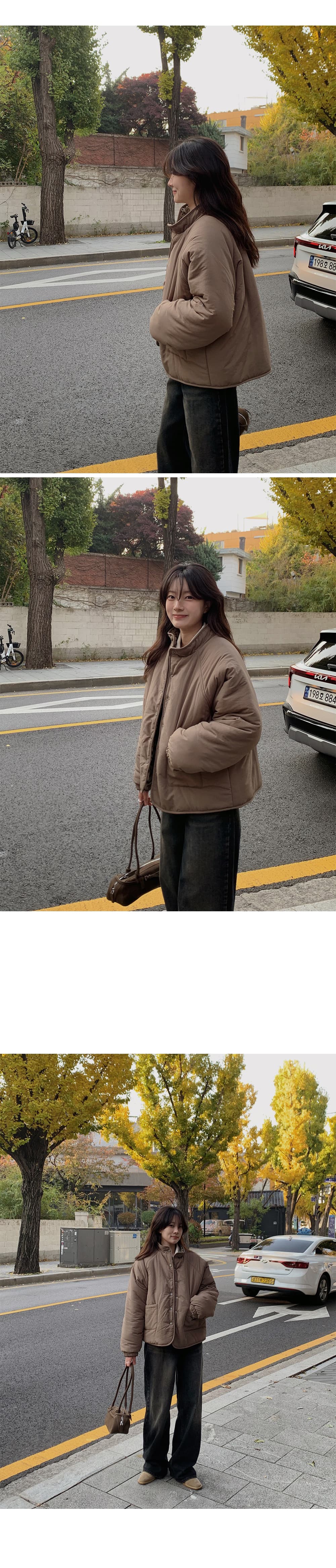 있음 밖으로 정가 한국 스타일 레트로 패턴 양털 양성 및 음성 양면 착용 양털 플리스 재킷 여성 상세 이미지 32