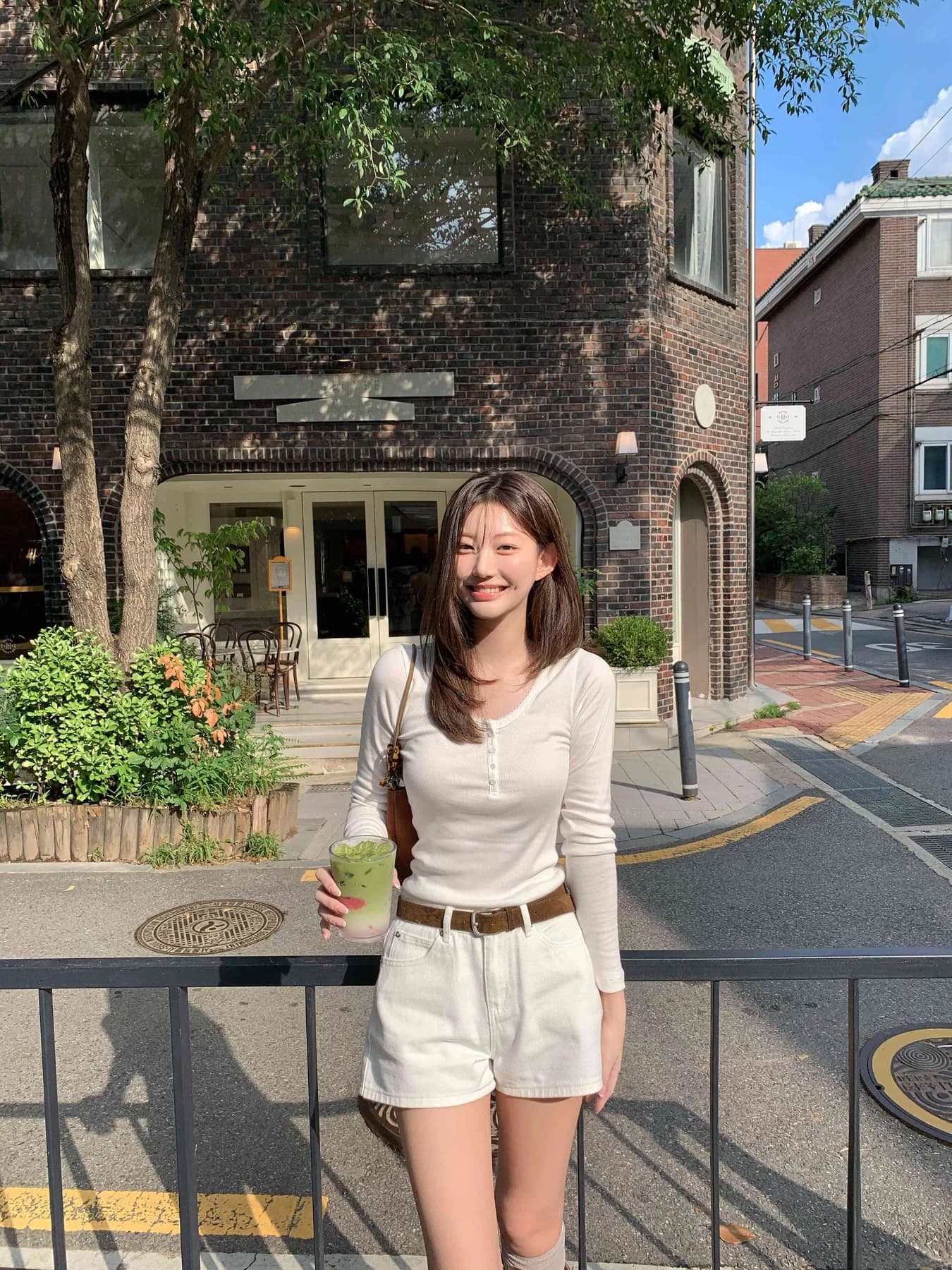 있음 밖으로 한국 스타일 다용도 반 개방 칼라 중국 북부 긴팔 티셔츠 여성 기초 디자인 센스 몸매 가꾸기 만나는 맨위 상세 이미지 20