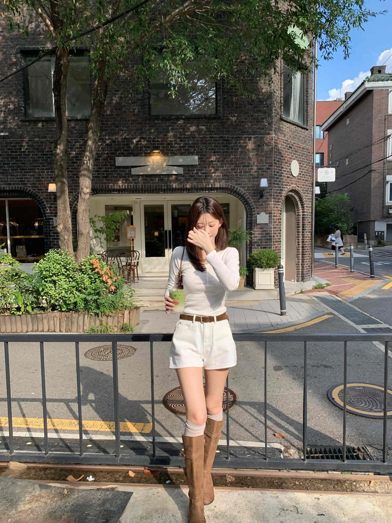 있음 밖으로 한국 스타일 다용도 반 개방 칼라 중국 북부 긴팔 티셔츠 여성 기초 디자인 센스 몸매 가꾸기 만나는 맨위 상세 이미지 22