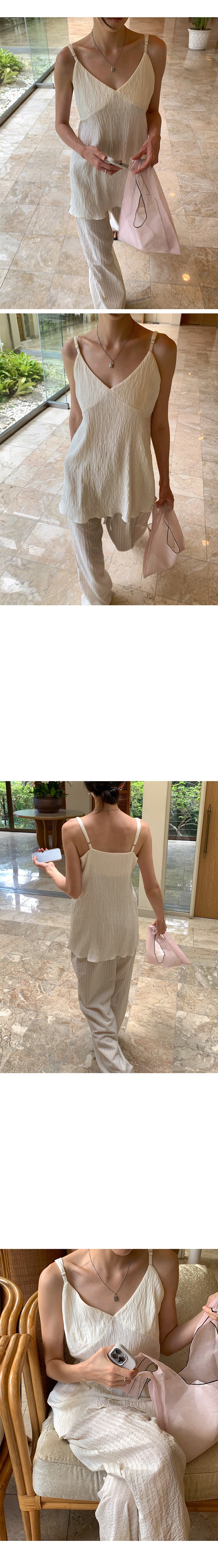 있음 밖으로 한국 스타일 연령 감소 느긋한 바람 슬림해 보이는 프로 피부 통기성 스트라이프 캐주얼 펌프 로프 바닥 청소 긴 바지 여성 상세 이미지 9