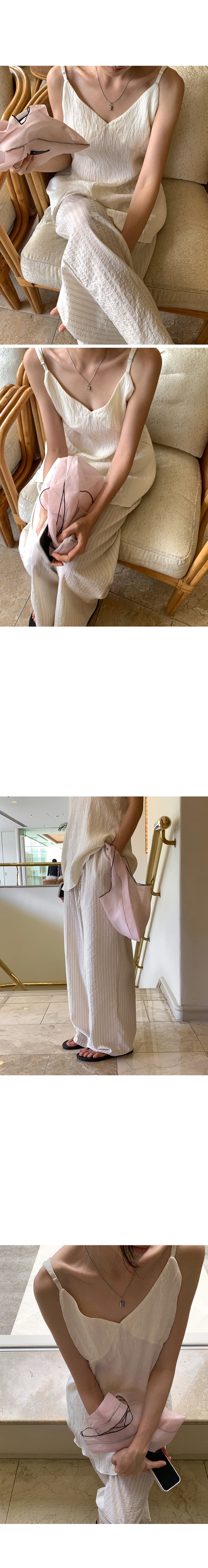 있음 밖으로 한국 스타일 연령 감소 느긋한 바람 슬림해 보이는 프로 피부 통기성 스트라이프 캐주얼 펌프 로프 바닥 청소 긴 바지 여성 상세 이미지 10
