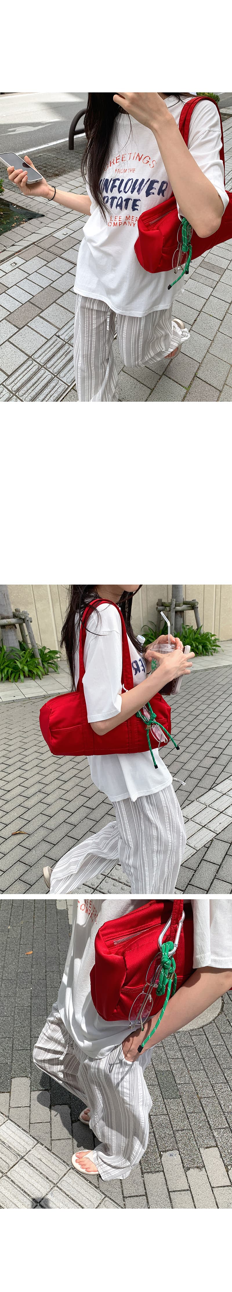 있음 밖으로 한국 스타일 연령 감소 느긋한 바람 슬림해 보이는 프로 피부 통기성 스트라이프 캐주얼 펌프 로프 바닥 청소 긴 바지 여성 상세 이미지 40