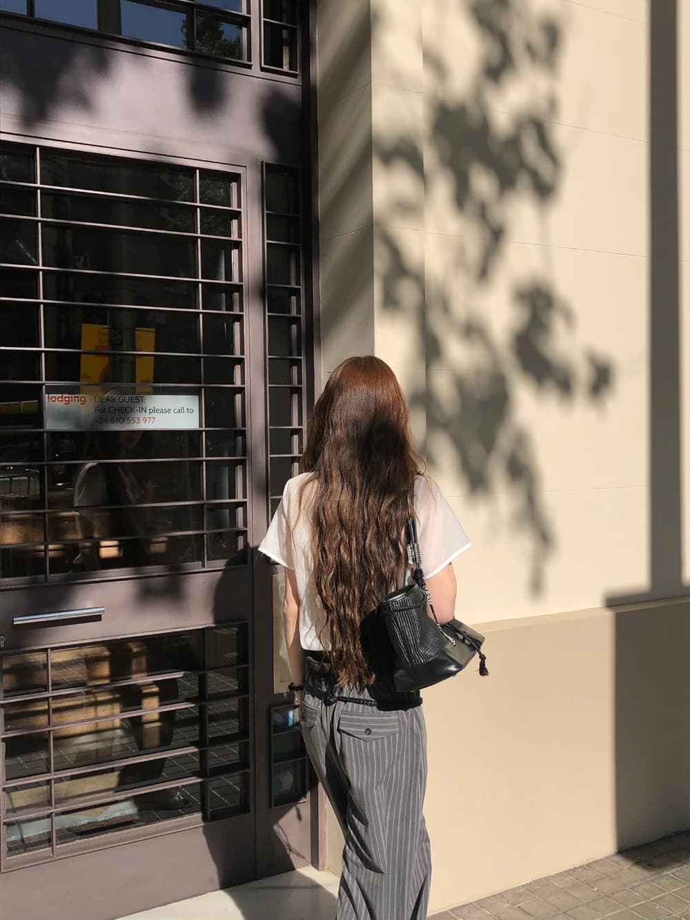 한국 봄 여름 3 차원 우아함 스트라이프 도루 가을 모통이 칼 와이드 레그 팬츠 슬랙스 출퇴근 캐주얼 바지 여성 상세 이미지 24
