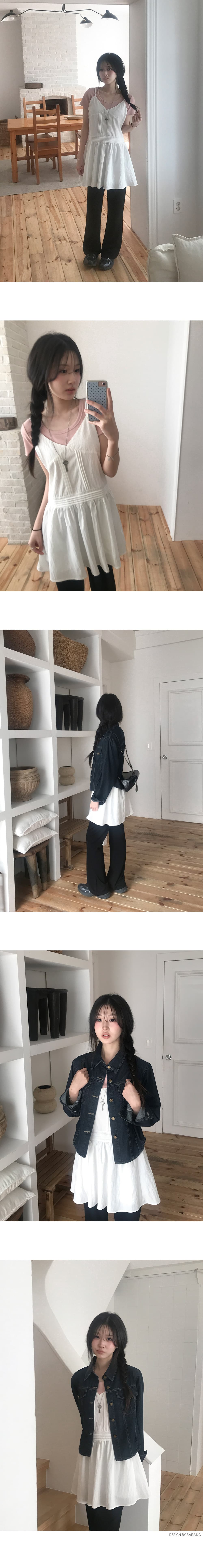한국 스타일 이른 가을 레트로 데님 재킷 작은 대중 맨위 여성 상세 이미지 9
