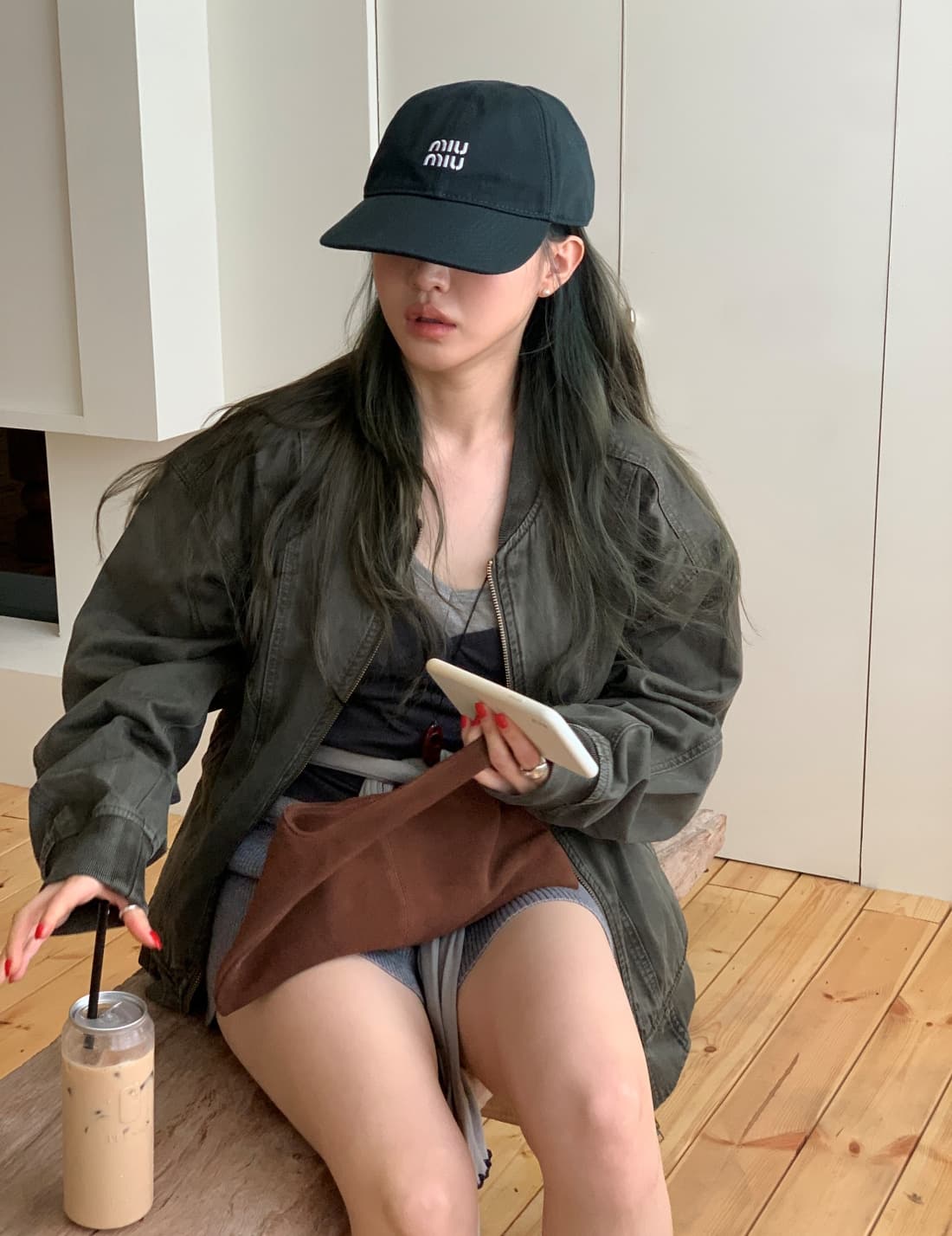 한 부서 트렌드 차가운 ~ 중 익스트림 제인 야구 유니폼 워시 물 재킷 외투 여성 이미지 2