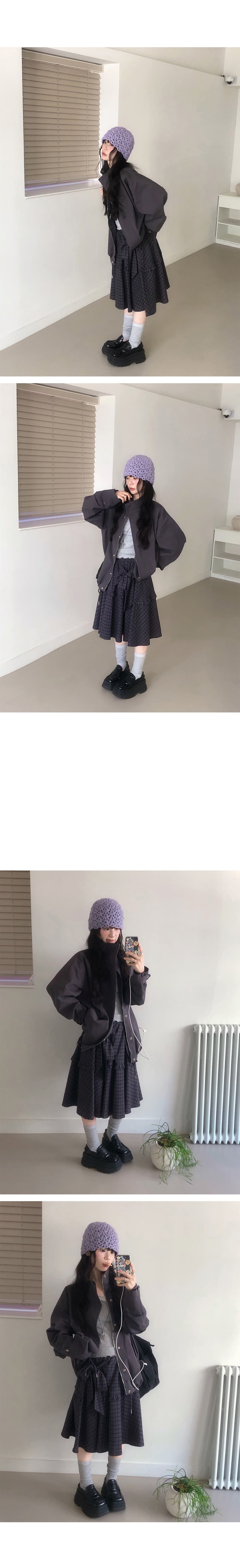 한국 스타일 레트로 다용도 워크웨어 바람 캐주얼 프로필 모양 스탠드 칼라 재킷 재킷 재킷 여성 상세 이미지 6
