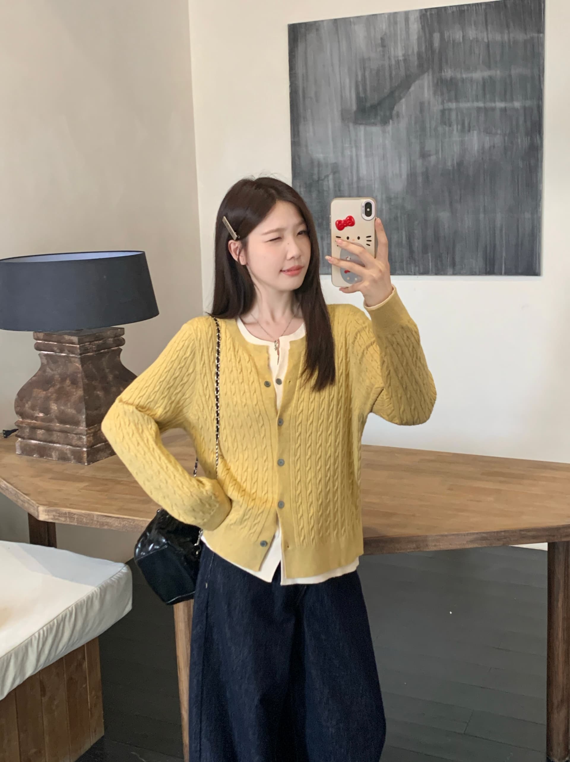 실사 2026 봄 드레스 새로운 지방 mm 빅 사이즈 여성 한 부서 페이크 레이어드 긴팔 니트 스웨터 디자인 센스 스웨터 맨위 상세 이미지 17
