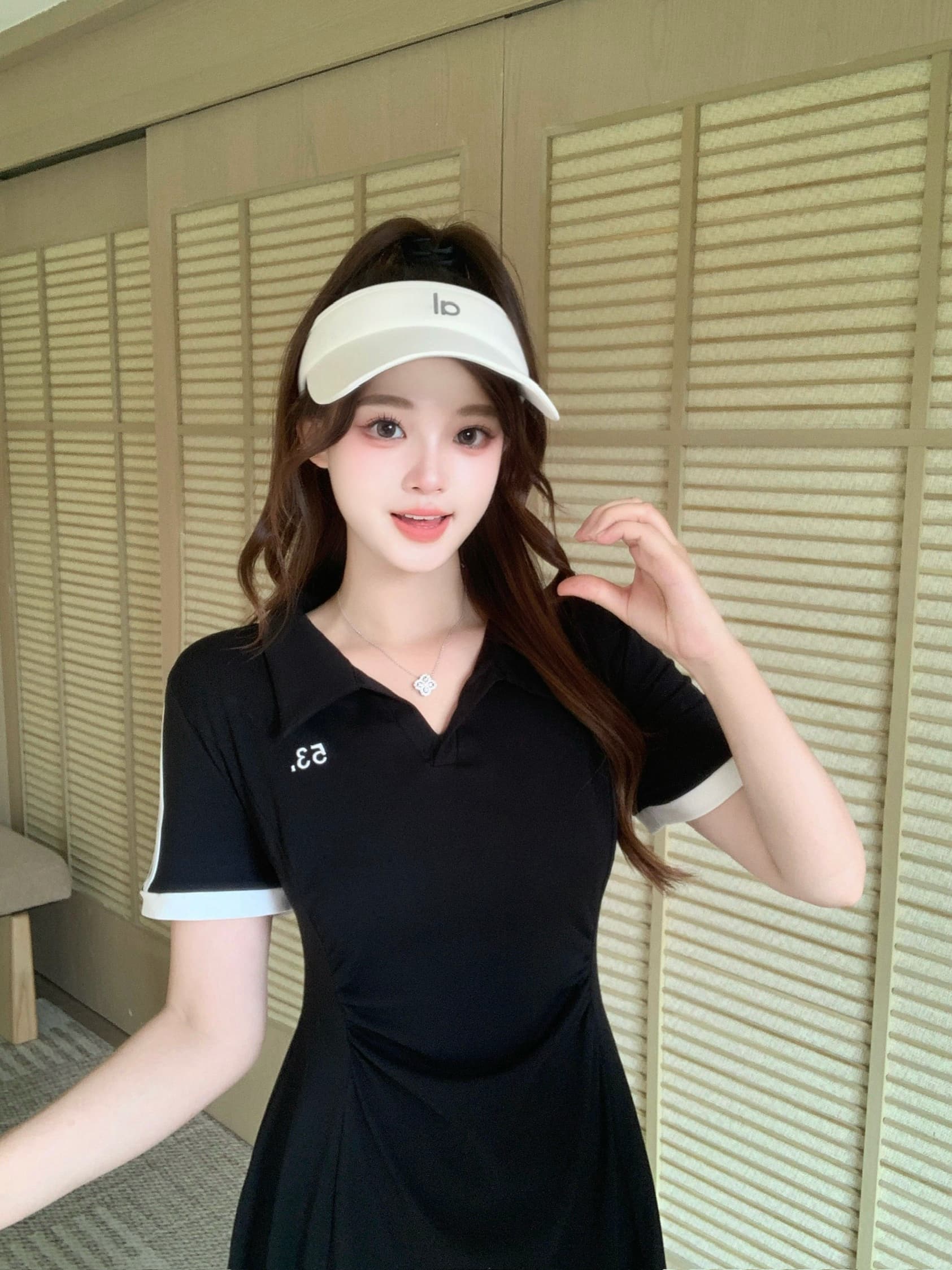 실사 2026 여름 새로운 지방 mm 빅 사이즈 주름 허리 수축 슬림해 보이는 드레스 순수한 욕망 작은 키 한 마디 치마 상세 이미지 35