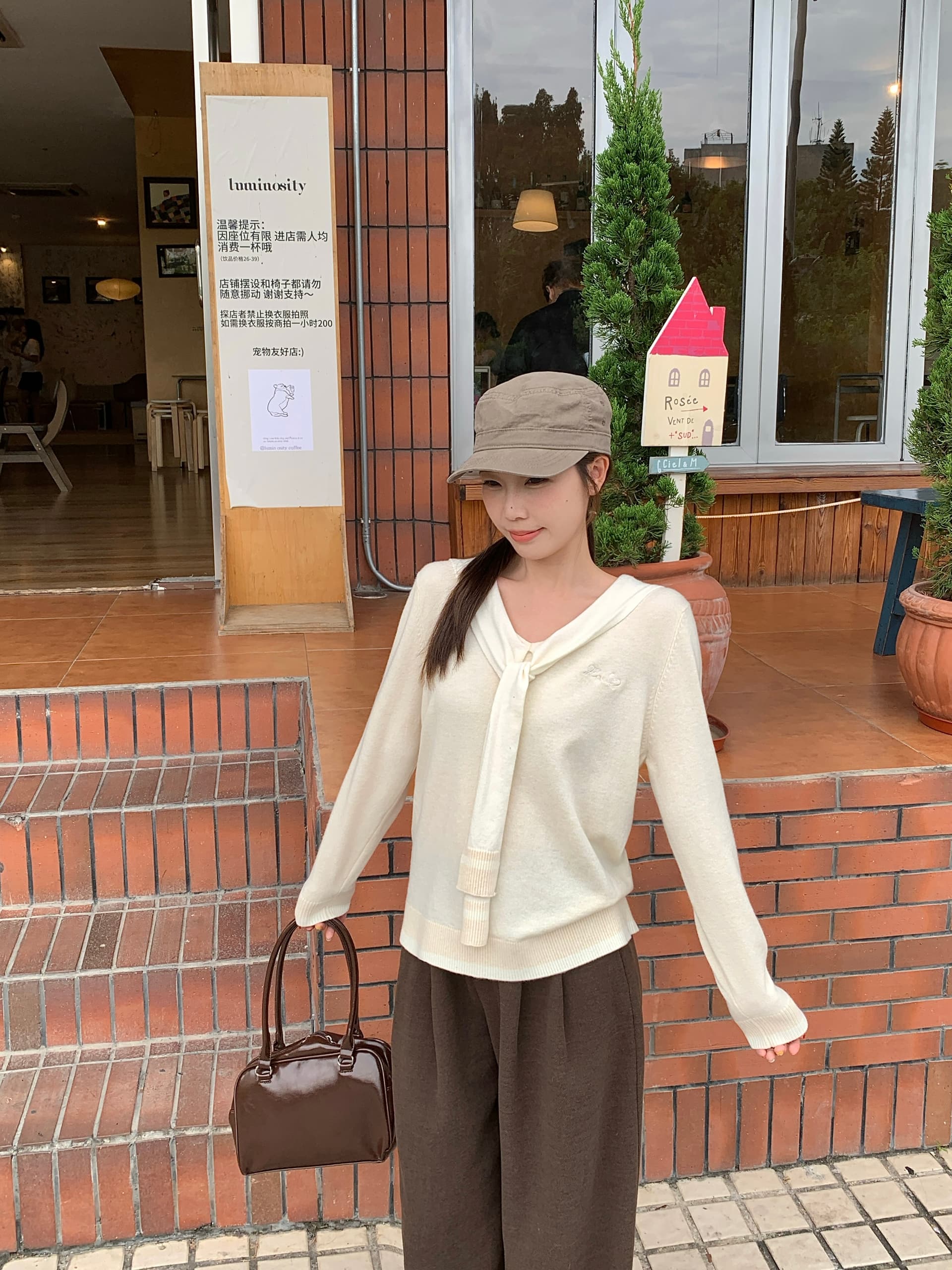 실사 2026 가을 의상 새로운 지방 mm 빅 사이즈 여성 한 부서 숄 페이크 레이어드 긴팔 니트 스웨터 디자인 센스 스웨터 상세 이미지 17