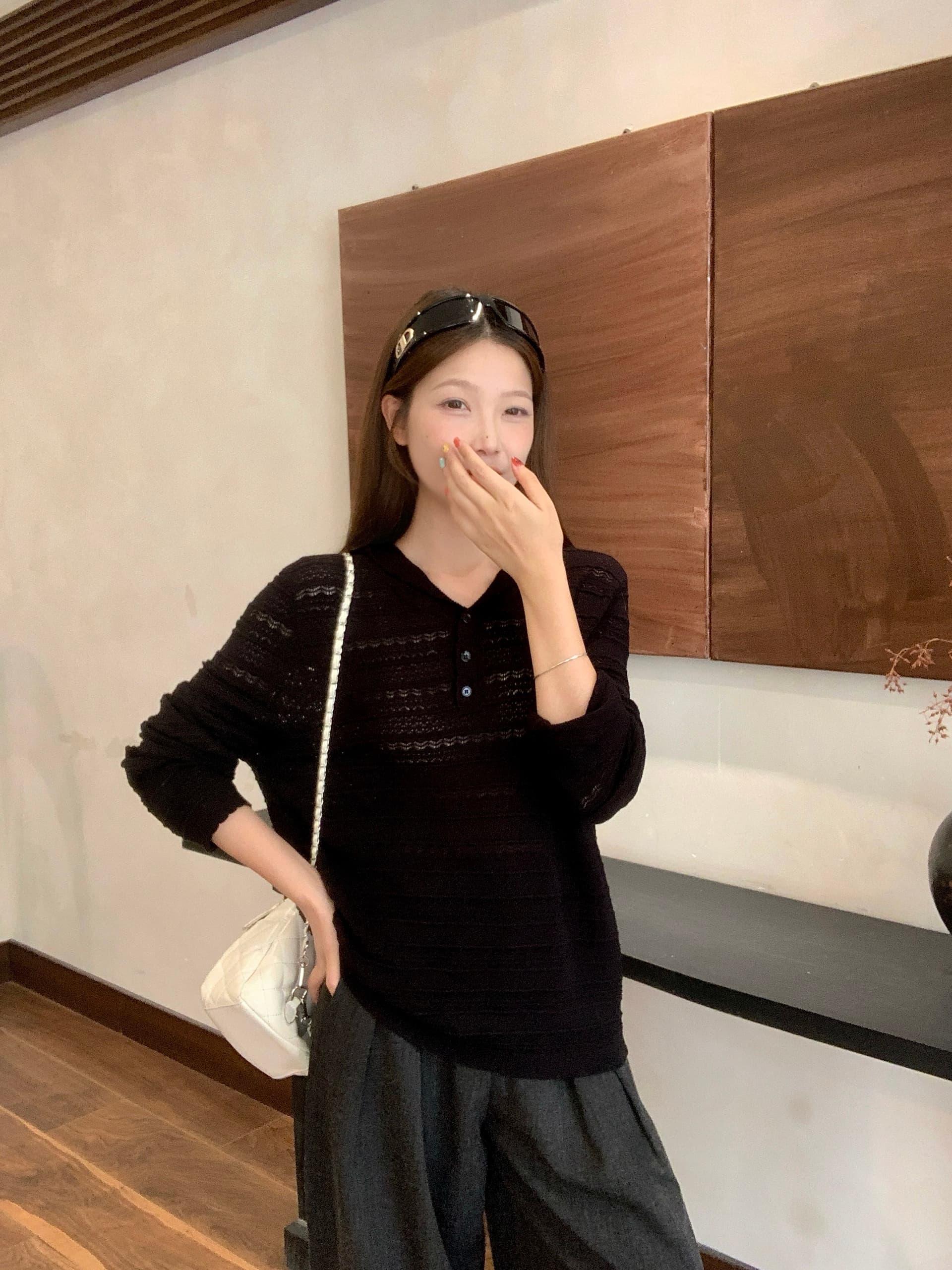 실사 2026 가을 의상 새로운 지방 mm 빅 사이즈 홀로우 아웃 후드 긴팔 니트 스웨터 느슨함 센스 루즈핏 인사이드 가져 가라. 스웨터 상세 이미지 26