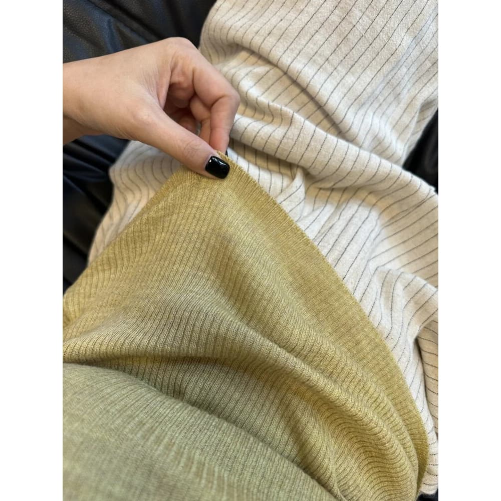 리브 u 칼라 얇은 스타일 니트 조끼 여성 외출용 2026 여름 와이드 어깨끈 표지 대리인 우유 가르시아 색상 만나는 맨위 이미지 5