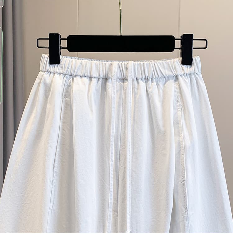 한 부서 느긋한 루즈핏 슬림해 보이는 허리밴드 9 포인트 와이드 레그 팬츠 캐주얼 바지 여성 2026 봄 여름 새로운 풍선 바지 트렌디 상세 이미지 12