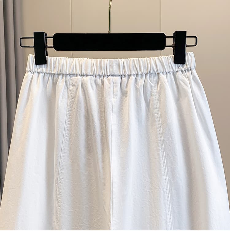 한 부서 느긋한 루즈핏 슬림해 보이는 허리밴드 9 포인트 와이드 레그 팬츠 캐주얼 바지 여성 2026 봄 여름 새로운 풍선 바지 트렌디 상세 이미지 18