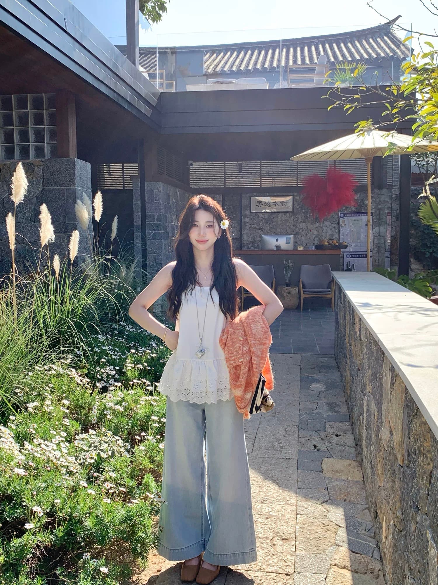 3 3 20 00 켜기 새로운 신제품 95 지 진자 레이스 캐미솔 좋아요. 처음 플러스 구매 컬렉션 상세 이미지 4