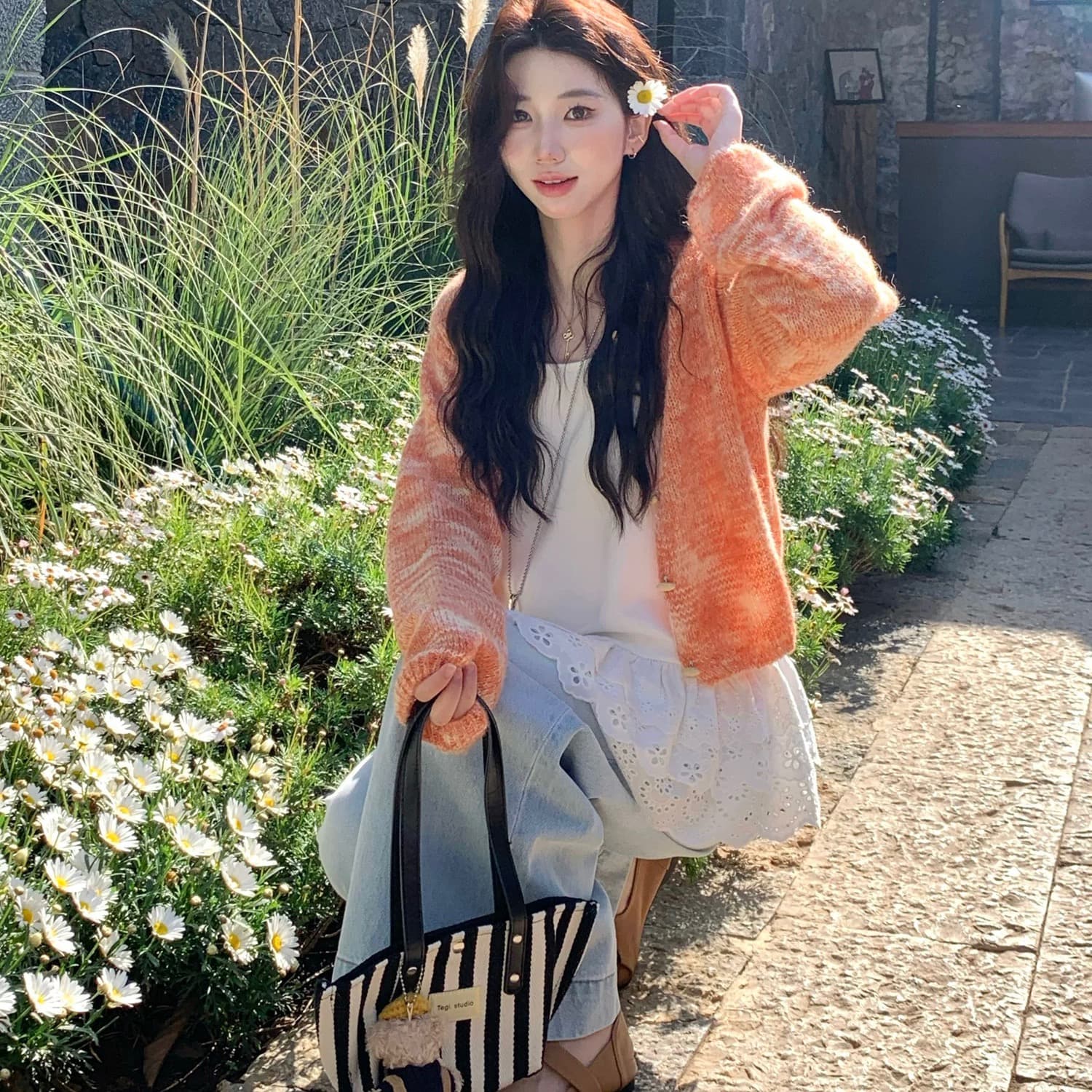 3 3 20 00 켜기 새로운 신제품 95 지 진자 레이스 캐미솔 좋아요. 처음 플러스 구매 컬렉션 상세 이미지 5