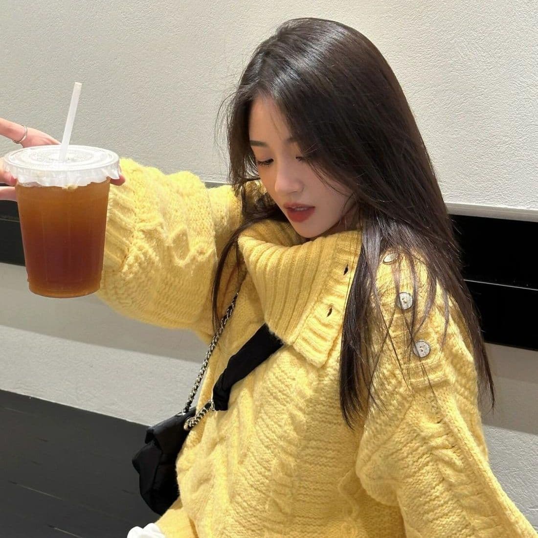 느긋한 바람 터틀넥 스웨터 여자 학생 가을 겨울 새로운 디자인 센스 폴로 칼라 꽈배기 니트 스웨터 와이드 부드러운 찹쌀 맨위 상세 이미지 4