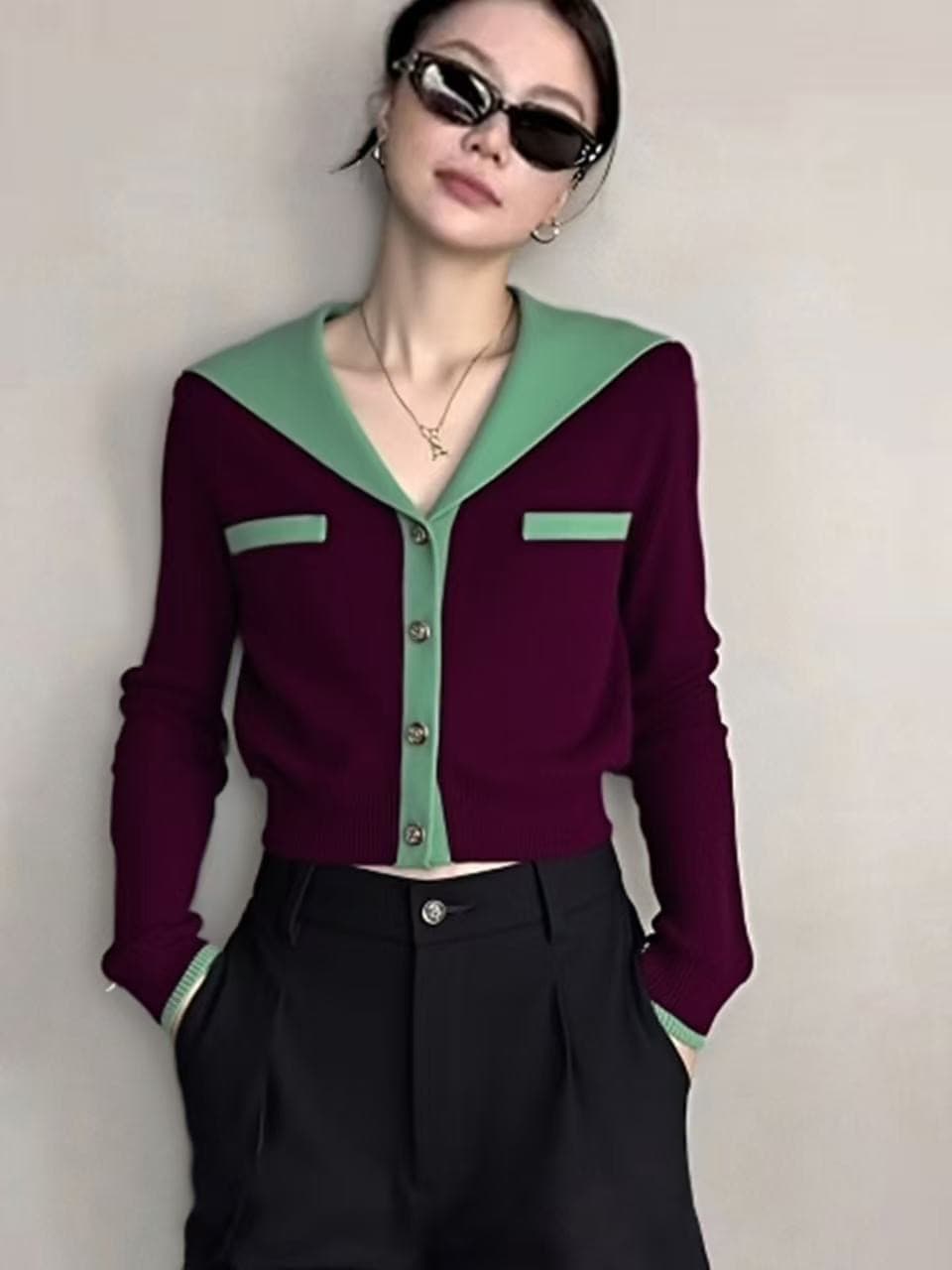 가을 겨울철 새로운 유럽 상품 여성 셔츠 2025 새로운 만나는 작은 셔츠 니트 브랜드 전단 표준 디자인 대외 무역