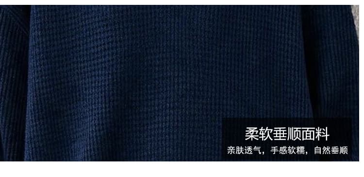 고급 센스 V넥 블라우스 2026 년 가을 빅 사이즈 지방 mm 여성 의류 외국 가스 루즈핏 중간 길이 표지 배 맨위 상세 이미지 7