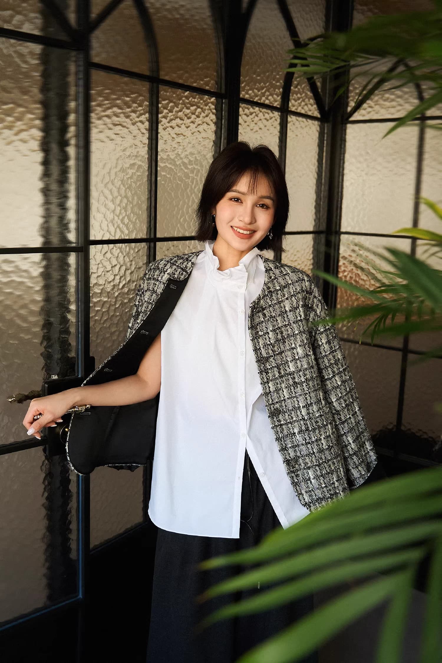 캡슐 시리즈 제로 압력 셔츠 디자인 센스 출퇴근 수 있습니다. 스택 착용 스탠드 칼라 민소매 셔츠 26 봄 の 상세 이미지 20