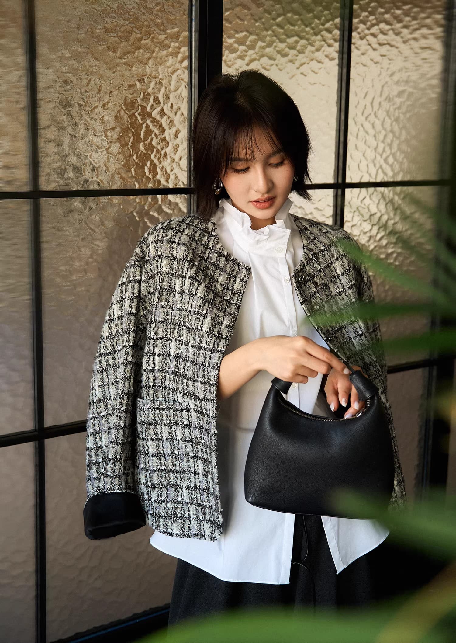 캡슐 시리즈 제로 압력 셔츠 디자인 센스 출퇴근 수 있습니다. 스택 착용 스탠드 칼라 민소매 셔츠 26 봄 の 상세 이미지 23