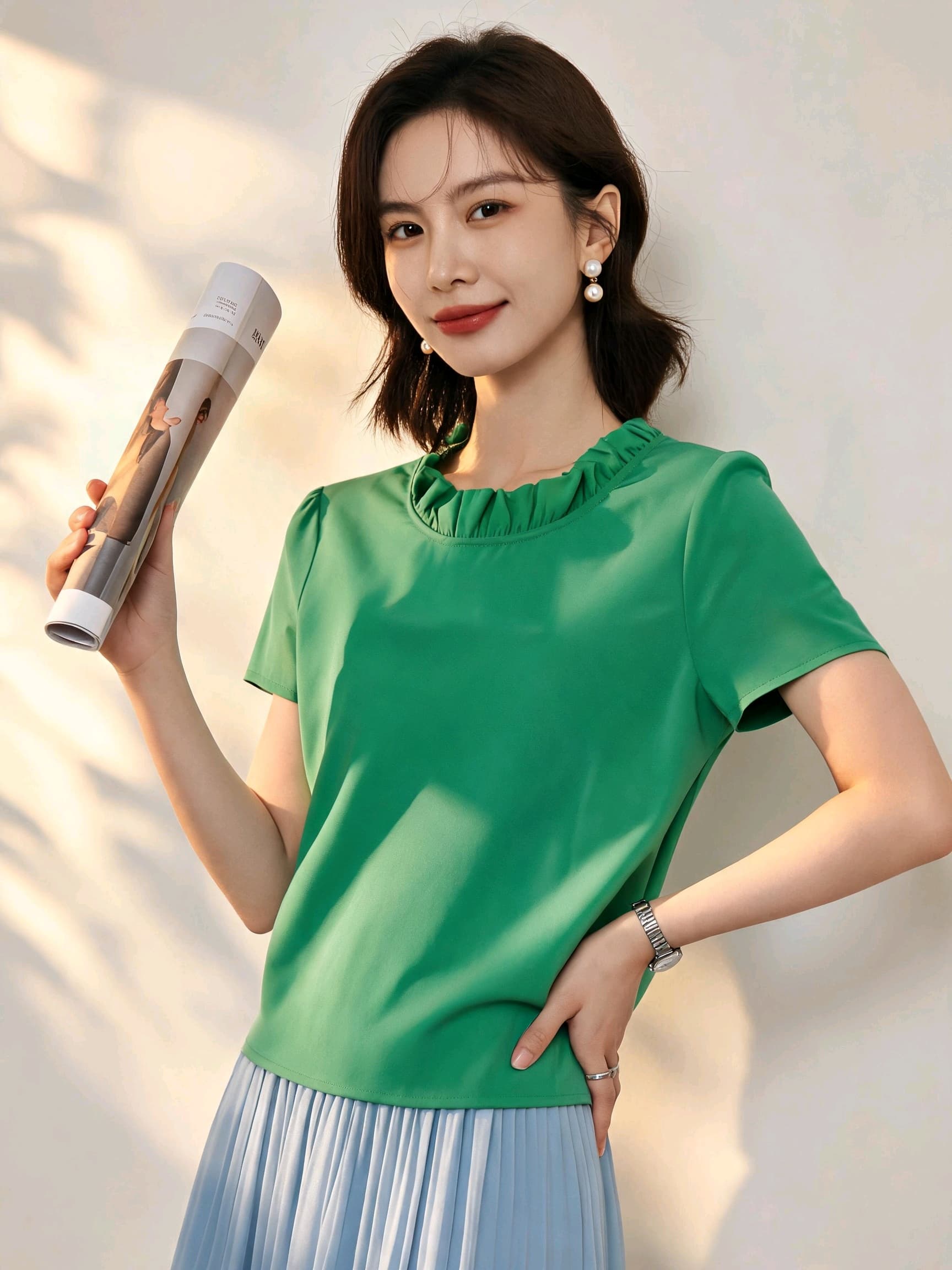 표지 고기 캐주얼 맨위 여성 여름 루즈핏 라운드 넥 다용도 차가운 편안함 디스플레이 높음 있음 품격 저항하는 낙관적 인 코디 상세 이미지 6