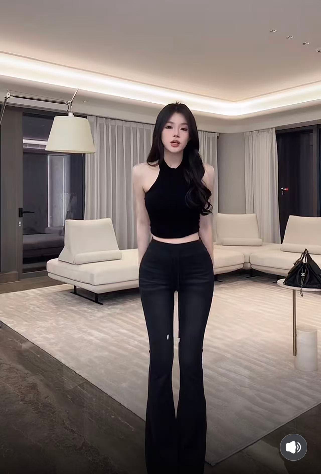 모방 데님 2026 여름 얇은 스타일 캐주얼 신축성 요가 복숭아 리프트 엉덩이 펭 넓적 다리 부츠컷 바지 상세 이미지 7