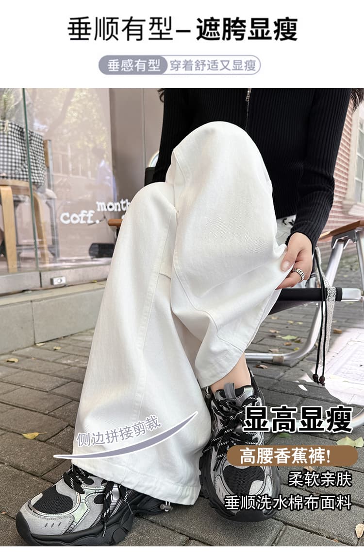 실사 2026 봄 새로운 아메리칸 모통이 칼 워크웨어 팬츠 와이드 레그 팬츠 캐주얼 바나나 바지 트렌디 차가운 운동 바지 아이들 상세 이미지 14
