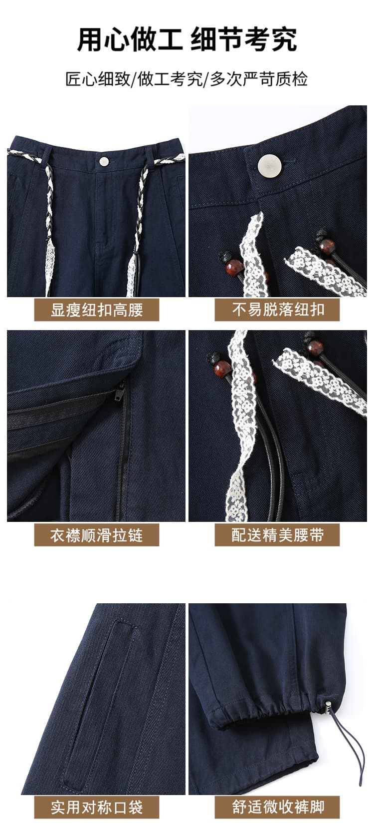 실사 2026 봄 새로운 아메리칸 모통이 칼 워크웨어 팬츠 와이드 레그 팬츠 캐주얼 바나나 바지 트렌디 차가운 운동 바지 아이들 상세 이미지 19