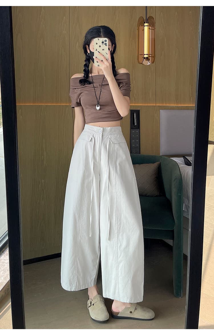 워싱 면 풍선 바지 캐주얼 와이드 레깅스 바지 여름 인기 착용 가져 가라. 배 종류 몸 슬림해 보이는 할란 낫 바지 상세 이미지 27