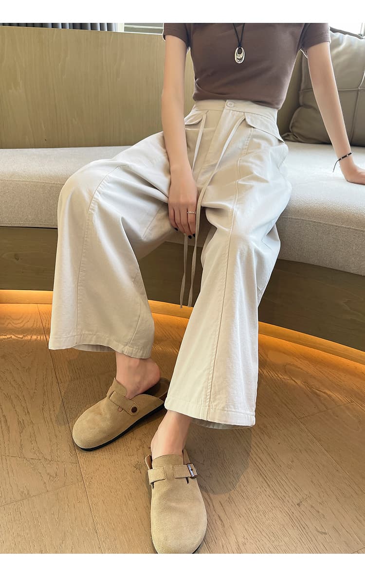워싱 면 풍선 바지 캐주얼 와이드 레깅스 바지 여름 인기 착용 가져 가라. 배 종류 몸 슬림해 보이는 할란 낫 바지 상세 이미지 33