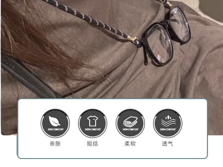 지금 2026 봄 빅 사이즈 임산부 니트 이른 가을 펌프 로프 긴팔 티셔츠 뒤로 홀로우 아웃 맨위 노출 방지 치마 상세 이미지 22