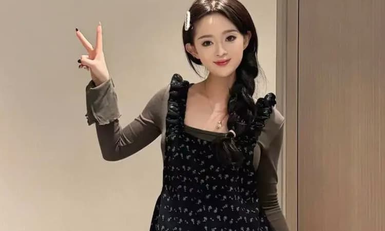 지금 2026 봄 니트 만나는 장난기 넘치는 귀여운 연령 감소 멜빵 바지 임산부 패션 투피스 세트 세트 상세 이미지 30