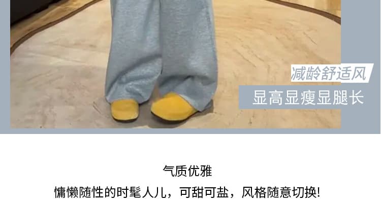 지금 2026 여름 새로운 루즈핏 반팔 t+ 디자인 센스 레이스 랩스커트팬츠 와이드 레그 팬츠 투피스 세트 세트 상세 이미지 3