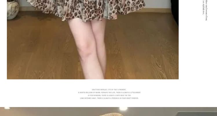 지금 2026 여름 계절 신제품 레오파드 무늬 임산부 케이크 미니 스커트 니트 반팔 맨위 임산부 패션 투피스 세트 상세 이미지 25