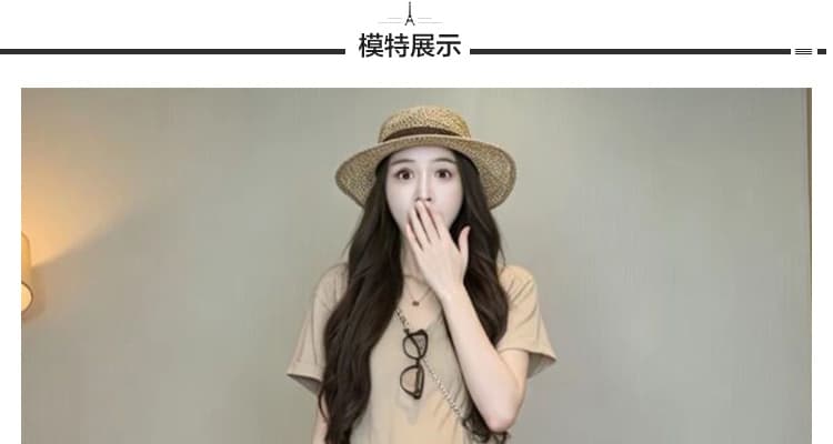 지금 2026 여름 신제품 반팔 t+ 레오파드 무늬 케이크 드레스 임산부 패션 슬림해 보이는 투피스 세트 세트 상세 이미지 17