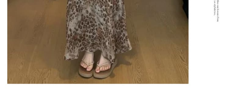 지금 2026 여름 신제품 반팔 t+ 레오파드 무늬 케이크 드레스 임산부 패션 슬림해 보이는 투피스 세트 세트 상세 이미지 24