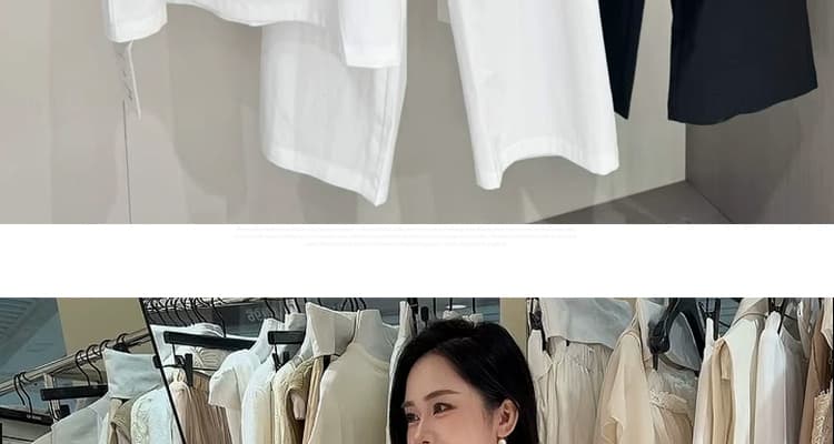 지금 2026 여름 신제품 3종 세트 임산부 민소매 중간 길이 패션 슬림해 보이는 세트 트렌디 상세 이미지 54