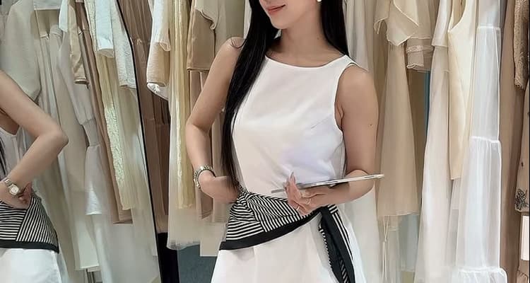 지금 2026 여름 신제품 만화 반팔 t+ 레오파드 무늬 케이크 드레스 임산부 패션 슬림해 보이는 투피스 세트 세트 상세 이미지 55